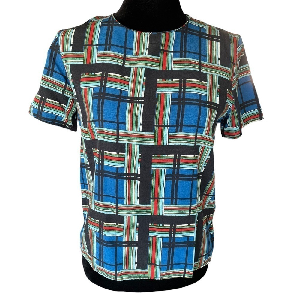 The Kooples Plaid Top size 1= Small